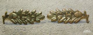 1925 Era,  Calgary Highlanders Shoulder Title Badge Pair,  Acorn (23741)