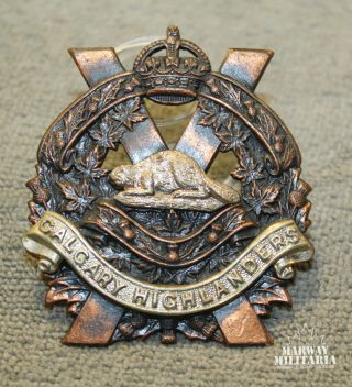 1925 Era,  Calgary Highlanders Cap Badge (23733)