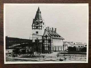 China Old Photo Postcard Tsingtau Railway Station