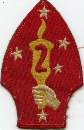 Wwii Us Marine Corps 2nd Division Patch