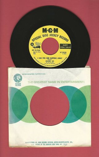 Mamie Lee I Can Feel Him Slipping Away The Show Is Over Dj Mgm 45 Record Soul M -