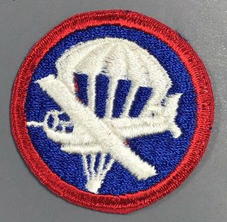 Wwii Army Enlisted Airborne Glider Overseas Cap Patch Cut Edges No Glow