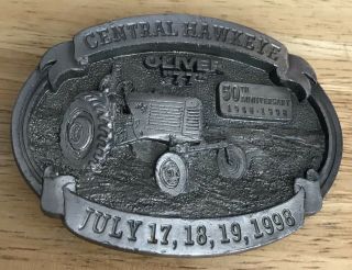 1998 Oliver Hart - Parr 77 Tractor Belt Buckle Limited Ed 32 Central Hawkeye