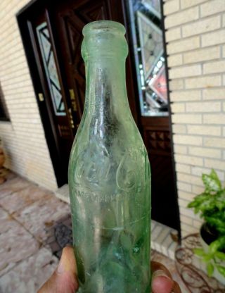 CANADA RooT Coca Cola COKE STRAIGHT SIDE Script SODA BOTTLE early 1900 ' s 2