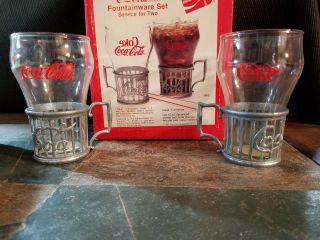 Vintage 1985 Coca Cola Fountainware Set Nos