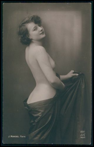 Aa French Nude Woman Old 1920s Mandel Paris Alfred Noyer Photo Postcard