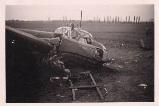 Wwii Snapshot Photo Shot Down German Ju88 Or Do17 Bomber 1941 France 21