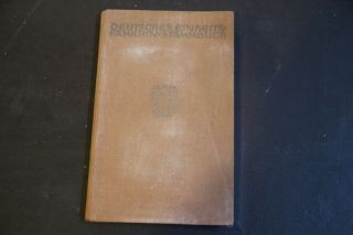 Nazi Germany Deutsches Einheist Familien Stammbuch.