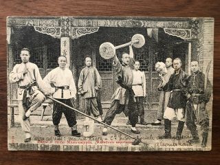 China Russia Old Postcard Chinese Artists Wladivostok Railway To Spain 1907