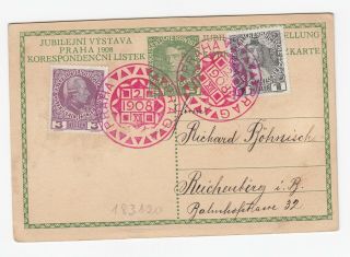 Austria Old Uprated Postal Stationery Postcard Kaiser Franz Joseph 1848 - 1908