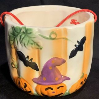 Vintage Halloween Ceramic Planter - Candy Dish Royal Norfolk