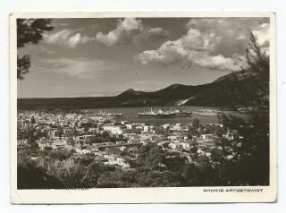 Greece Chephalonia Kefalonia Argostoli General View Old Photo Postcard