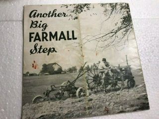Mccormick - Deering Farmall - 12 Tractor With Equipment Brochure Form A - 90 - 12 - 23y