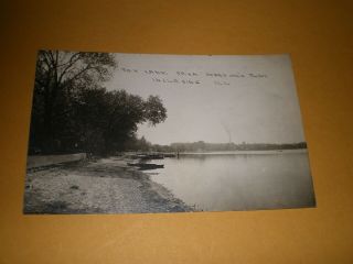 Old Rppc View Fox Lake From Stanton 