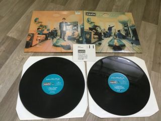 Oasis “definitely Maybe” 1994 Uk Gatefold Vinyl 2lp,  Insert Damont