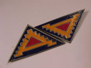 Set Two WW2 Italian Made US 7th Army DI Pin Seven Steps to Hell Cold Painted DUI 3
