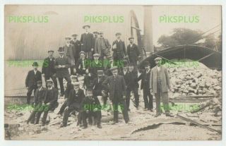 Old Postcard Mountfield Gypsum Mine Sussex Ford Lindsay Real Photo Hastings