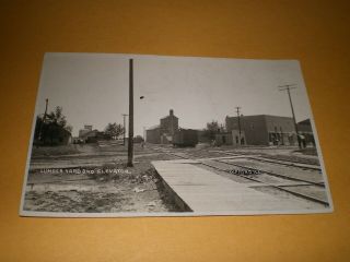 Old Rppc Lumber Yard & Elevator Gifford Il Illinois Champaign County Postcard