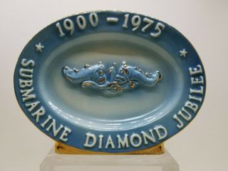 1977 Submarine Diamond Jubilee 1900 - 1975 Jim Beam Empty Decanter Us Navy