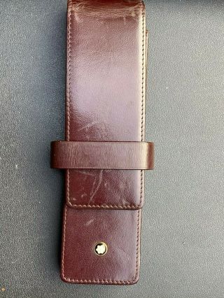 Montblanc Meisterstück Brown Leather 2 Pen Pouch/holder