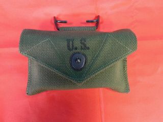 Ww 2,  U.  S.  M - 1942 First Aid Dressing Pouch Od 7 1945
