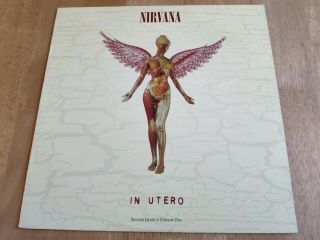 Nirvana - In Utero - 1993 Geffen Lp - Clear Vinyl - Limited Edition - Ex