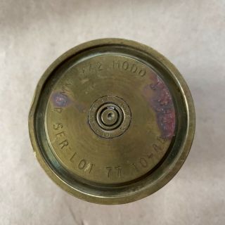 Vintage 1940’s Wwii Brass Shell 40 Mm Mk 2 Trench Art
