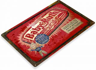 Baby Ruth Candy Store Decor Metal Sign