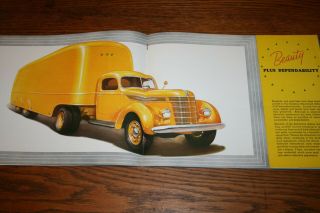 1937 International Harvester D 50 Truck Advertising Sales Brochure