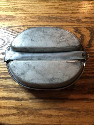 Vintage Ww2 Wwii U.  S.  / M.  A.  Co.  / 1943 Us Military Mess Kit “meat Can”