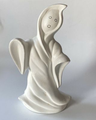 Vintage Ceramic Halloween Ghost About 12” Tall