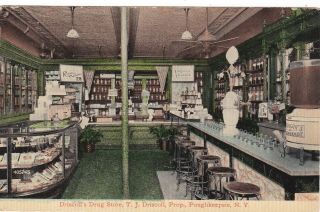 Old Vintage Poughkeepsie Ny Postcard Driscoll 