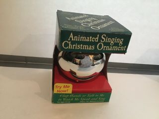 Animated Singing Christmas Ornament - Talks & Sings " Rockin 