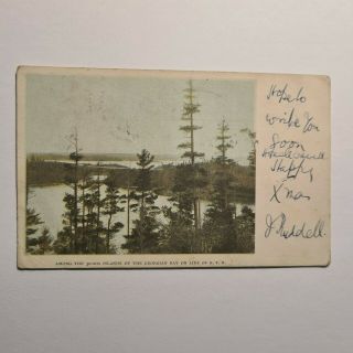 Islands Of The Georgian Bay On Line Of Gtr - Old Postcard (edward Vii Canada Sta
