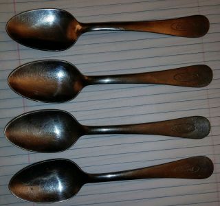 Vintage Ford Motor Company Utensils Spoons Cafeteria Thor Stainless Usa Flatware