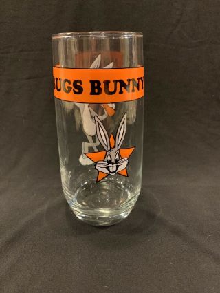 VINTAGE ARBY ' S GLASS - 1966 BUGS BUNNY LOONEY TUNES 2