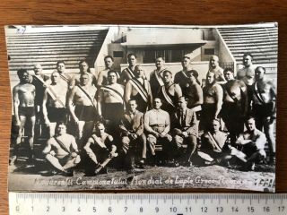 Romania,  Russia,  1930’s?,  Ussr,  History Of Wrestling,  Sport,  Old Photo