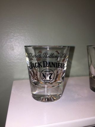Jack Daniels Vintage Shot Glass Set of (4) Shot Glasses 3