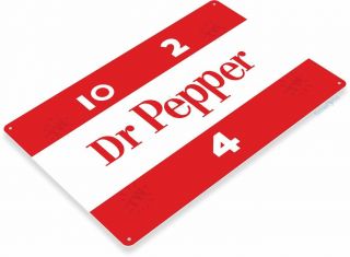 Dr Pepper Vintage Retro Soda Metal Decor Sign