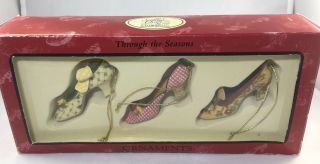 Through The Seasons Sandy Lynam Clough Victorian Shoe Ornaments