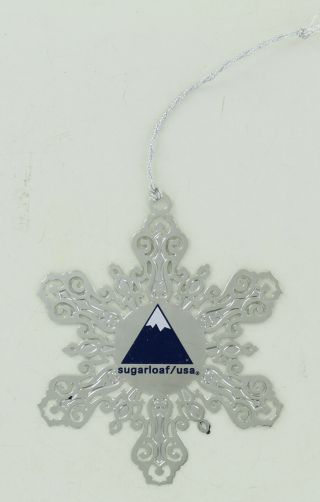 Sugarloaf / Usa Silver Snowflake Ornament - Mountain