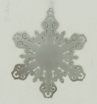 Sugarloaf / USA Silver Snowflake Ornament - Mountain 3