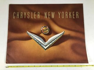 Chrysler Yorker 1953 Full Color Car Dealer Brochure Newport Club Coupe Sedan