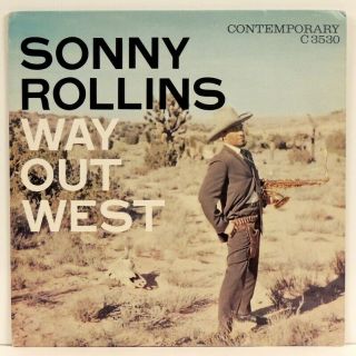 Sonny Rollins ‎– Way Out West 1957 Contemporary C3530 Ray Brown,  Shelly Manne Ex