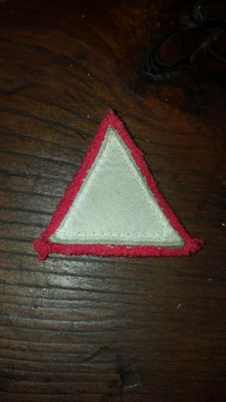 Ww2 British Army 1st Infantry Division Wool And Leather Patch