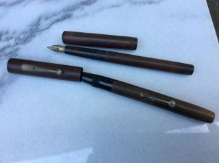 2 Vintage Waterman Ideal Hard Rubber Fountain Pens Repair With Nibs