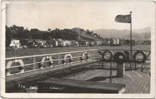 Turkey,  Izmir,  Göztepe,  View From A Ship,  Old Photo Postcard