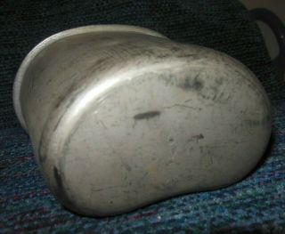 WW2 US Army Military Vintage Canteen S.  M.  Co dated 1945 Shape 3