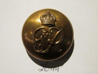 Royal Military Police Wwii Era 26mm Brass Tunic Button King George Vi Cypher