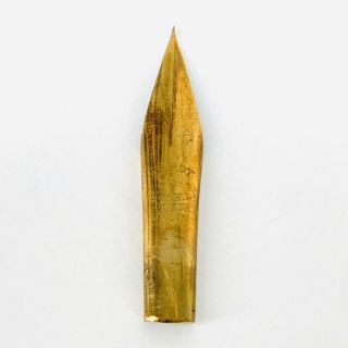 Vintage Leroy W Fairchild York No.  7 Gold Antique Dip Pen Nib Made In Usa